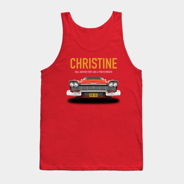 Christine - Alternative Movie Poster Tank Top by MoviePosterBoy